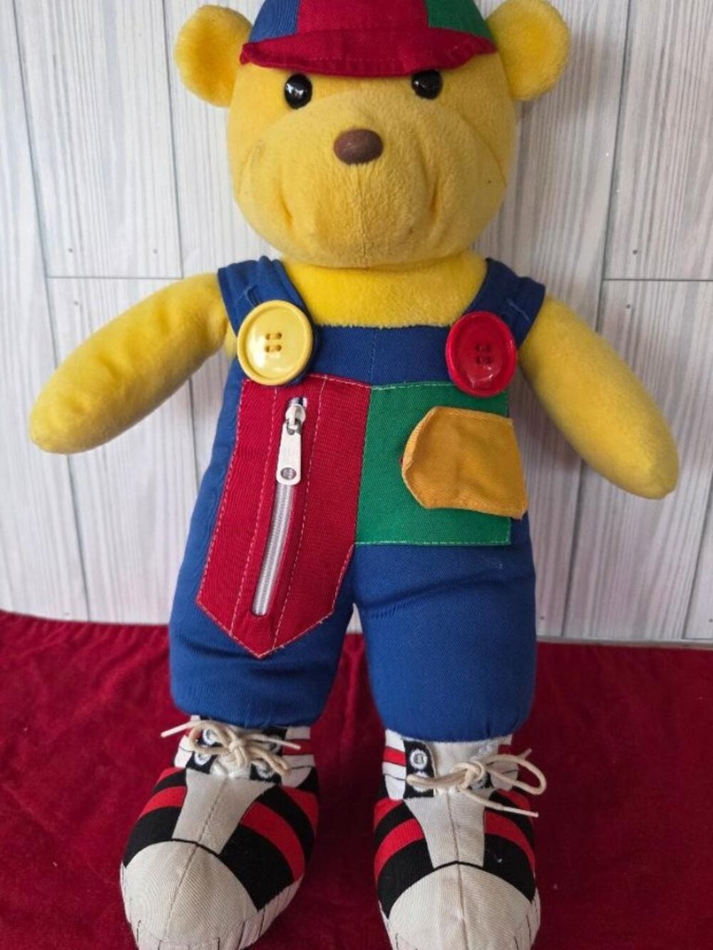 Vintage Baby GUND Teach Me Teddy Bear | Educational Plush Stuffed Animal